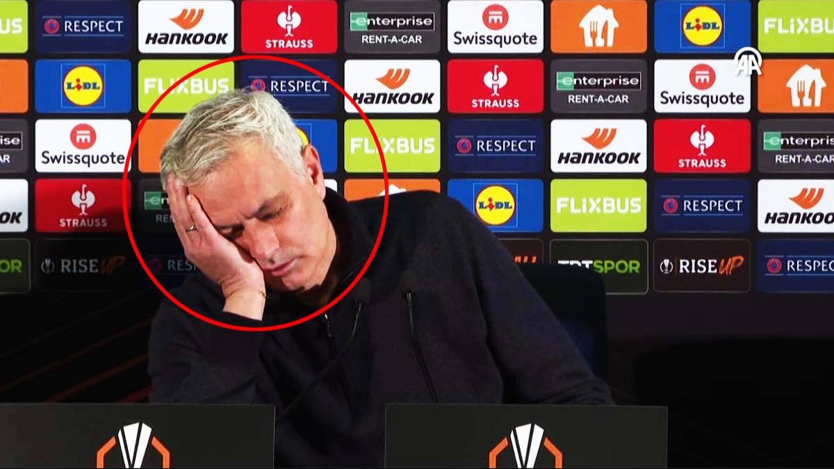 Mourinho'nun bu hareketi gndem oldu! ''Yorgun adam''