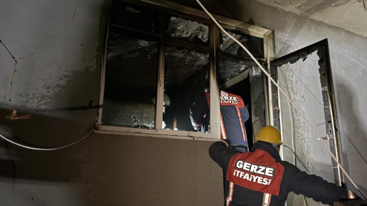 Sinop'ta mstakil evde yangn
