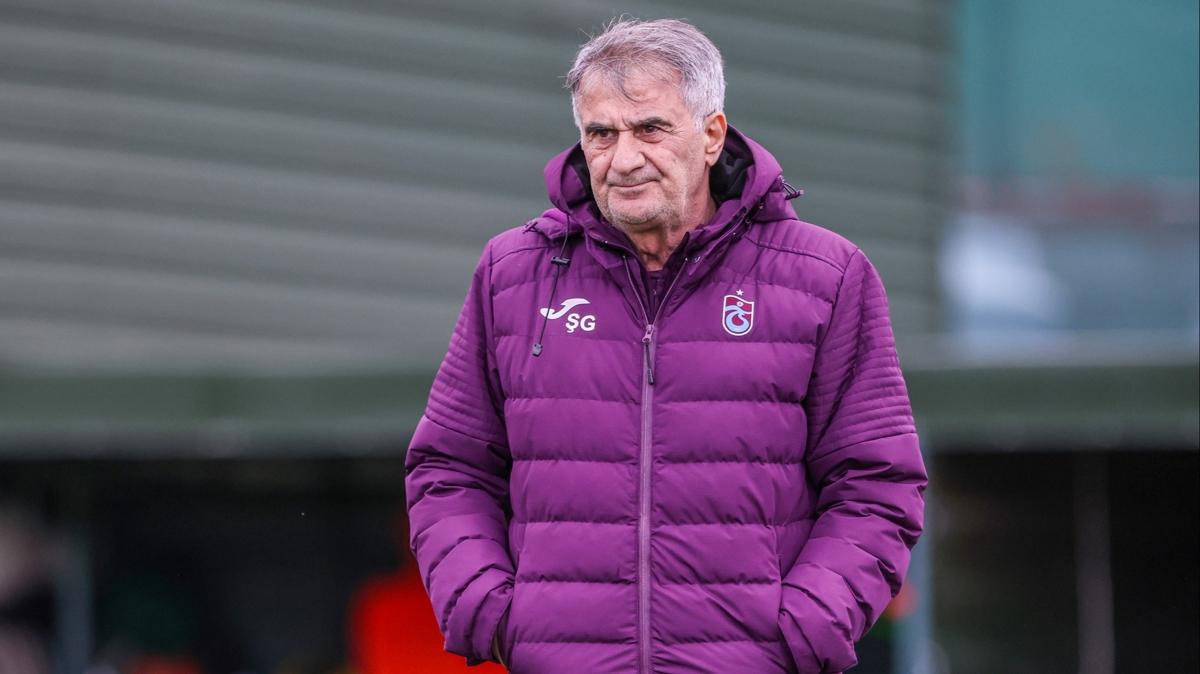 Trabzonspor'da enol Gne, antrenmana kmad 