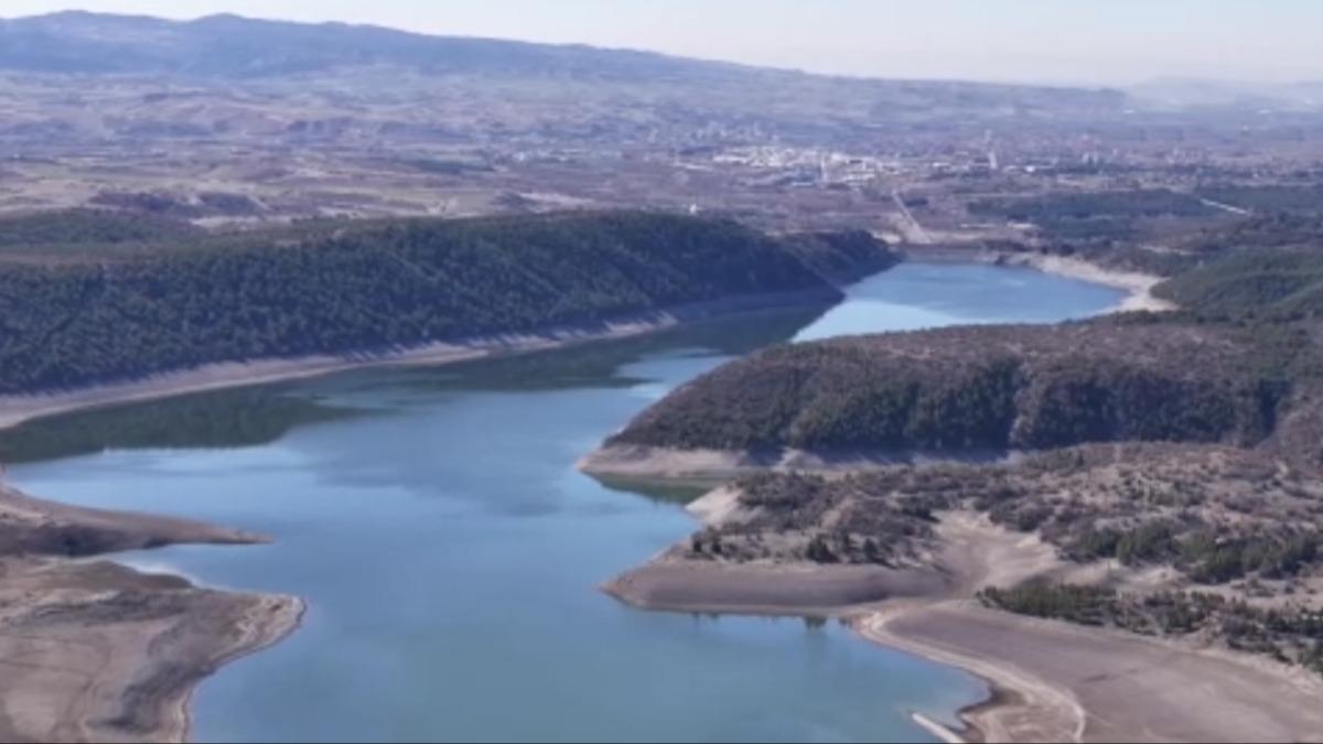Ankara'da endielendiren grnt! Barajlar alarm vermeye balad