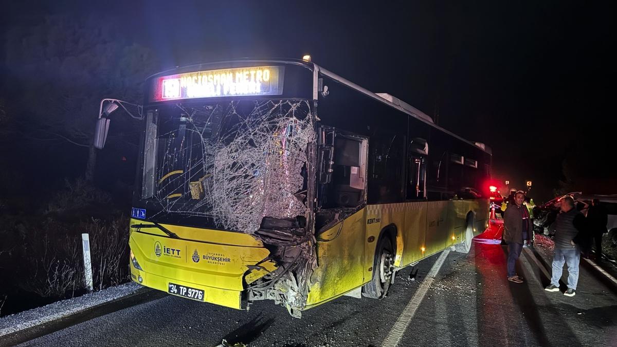 ETT otobsyle kafa kafaya arpan aracn srcs hayatn kaybetti