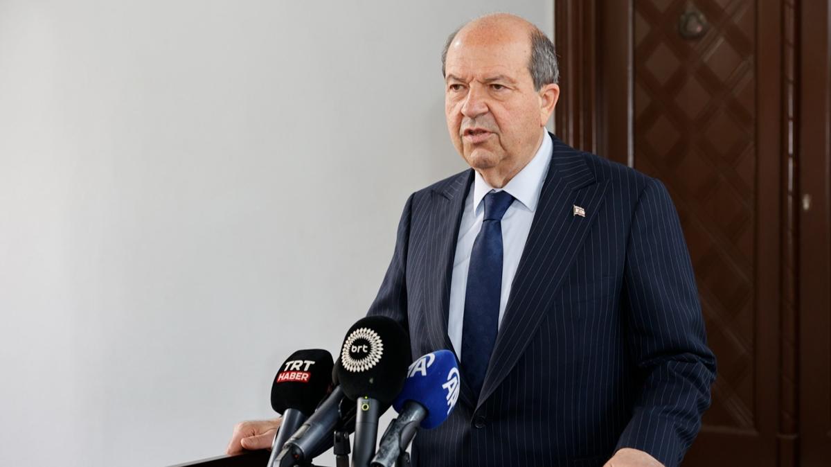 KKTC Cumhurbakan Tatar:  Yeni bir anlama ancak iki devletin ibirliiyle olabilir