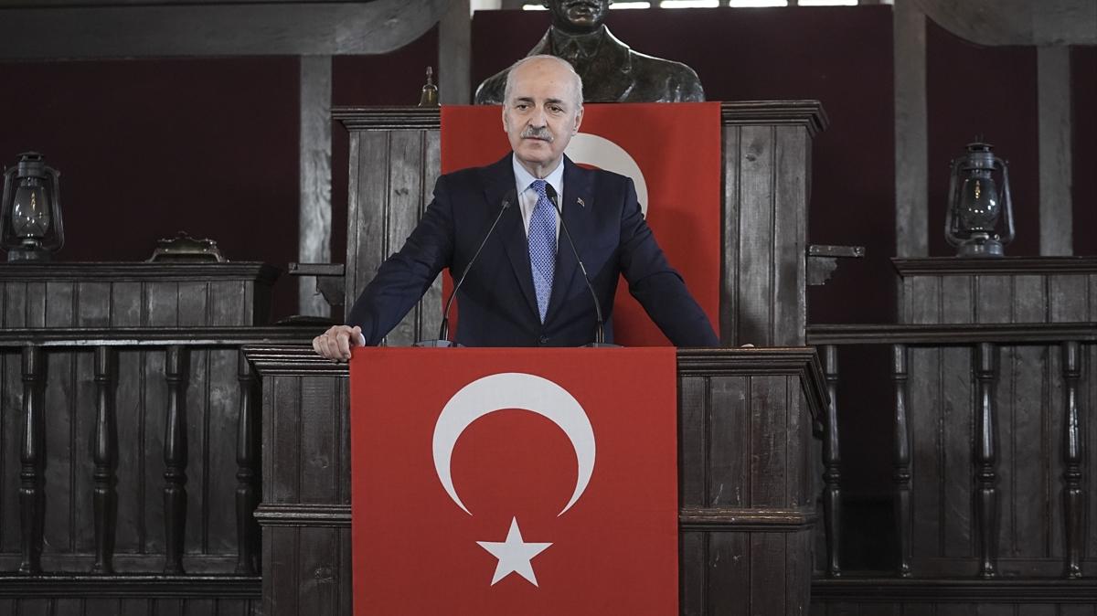 TBMM Bakan Kurtulmu: stiklal Mar, bizim milletimizin, yrekten gelen avazdr, haykrdr