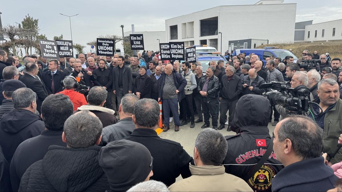 Tekirda'da ofrlerden UKOME'ye protesto