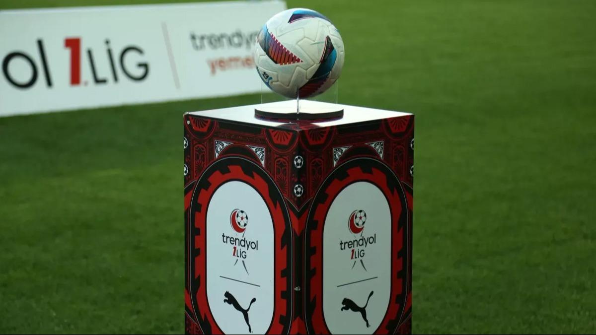 Trendyol 1. Lig'de 31. hafta program belli oldu  