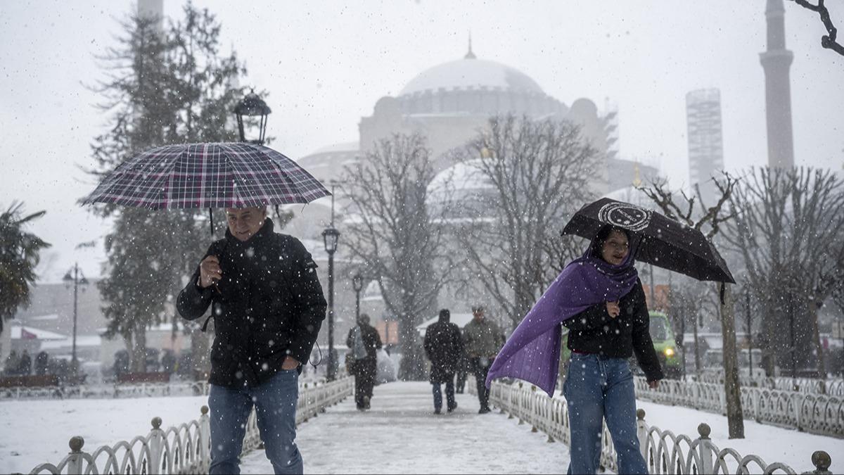 22 derecelik sert d! stanbul'a kar geri geliyor
