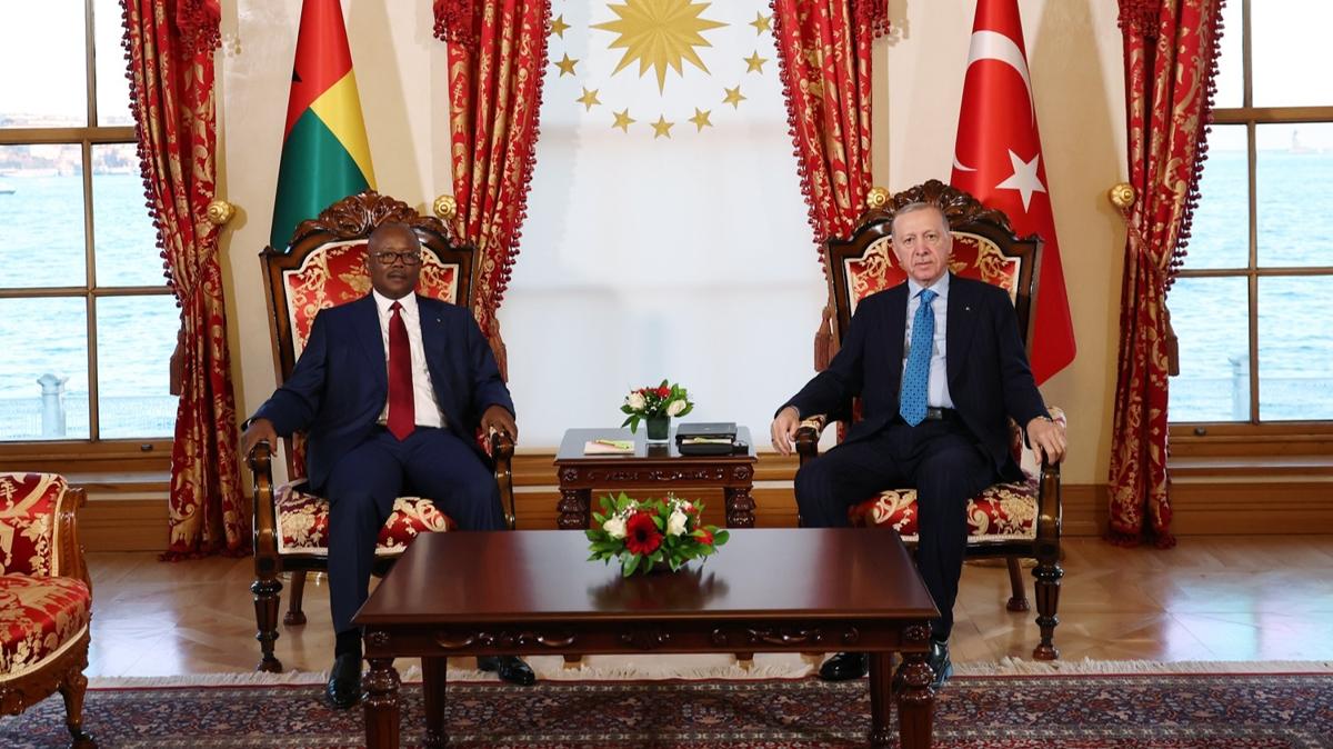 Cumhurbakan Erdoan, Gine Bissau Devlet Bakan Embalo ile grt 