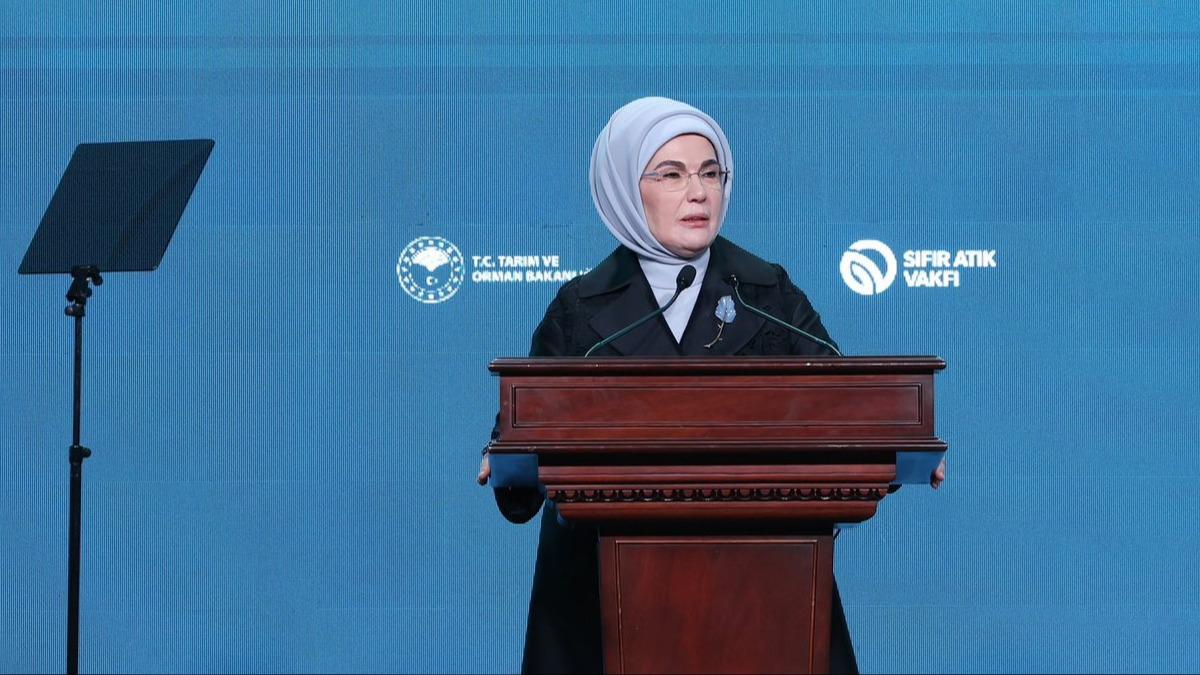 Emine Erdoan'dan su verimlilii vurgusu: Tm vicdanlara ulamasn salamalyz