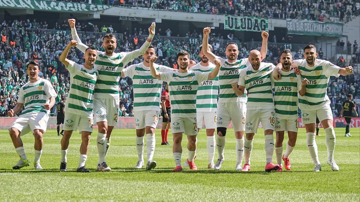 Bursaspor puan farkn tekrar at  