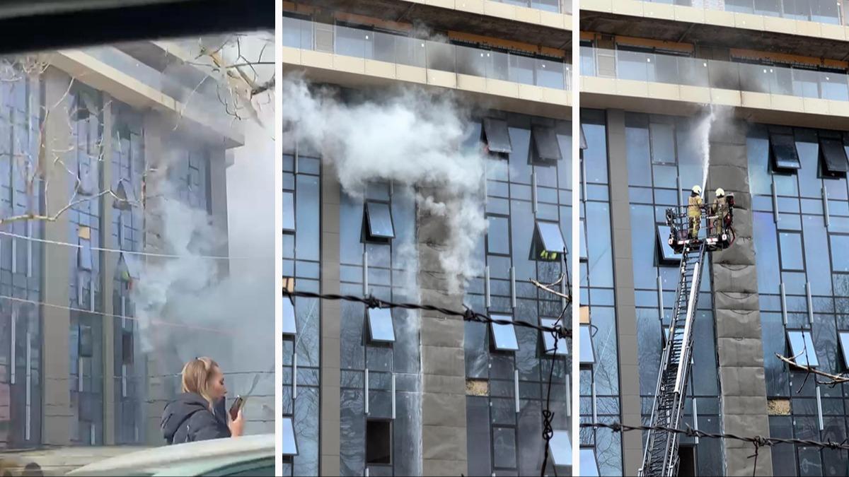 Otel inaatnda yangn! ok sayda ekip sevk edildi