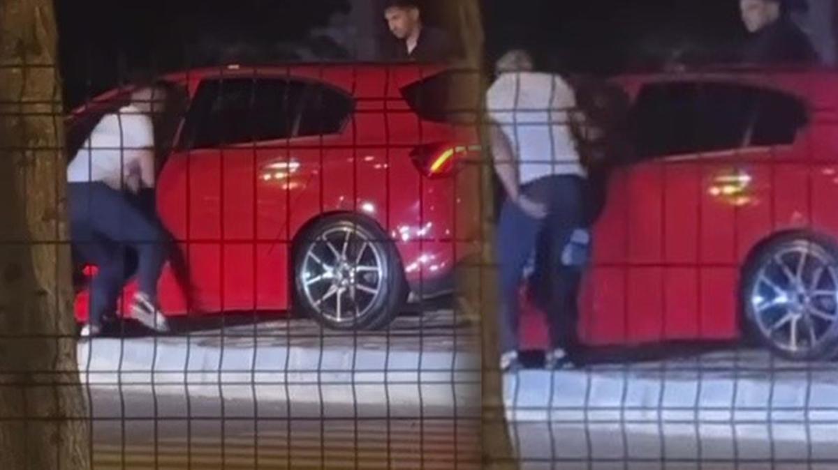 Trafik magandas, srcy nce darp edip sonra ldrmekle tehdit etti