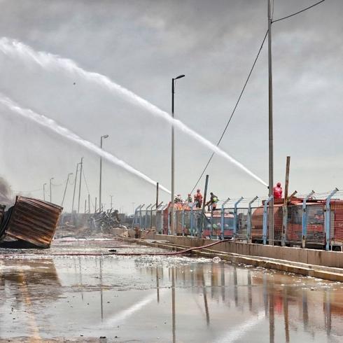İran'da yanan liman 2 günde söndürüldü: 65 can kaybı