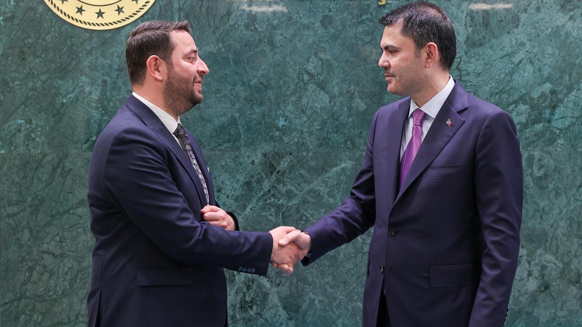 Muhalefetin provokasyonunu boa karan ziyaret! TP'li bakandan Bakan Kurum'a teekkr
