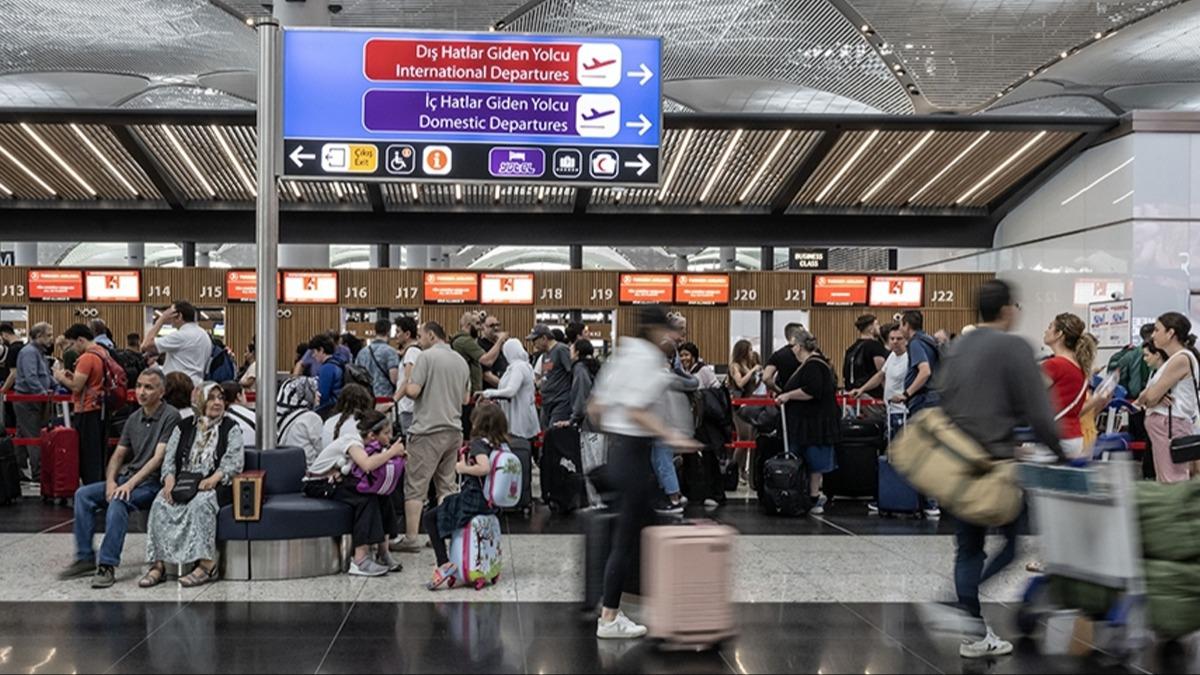 stanbul Havaliman yine zirvede! En youn havaliman olarak kaytlara geti