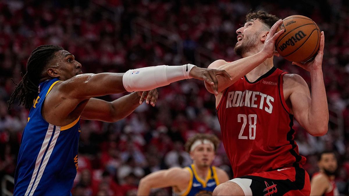 Alperen engn triple-double'n kysndan dnd! Houston Rockets seriyi 6. maa tad