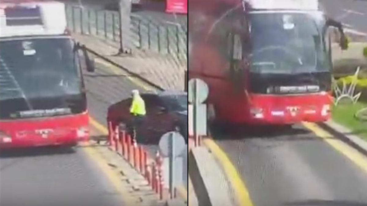 CHP'nin otobs ofr polisin zerine arac srmt! Bakan Yerlikaya: Kamu dzenine yaplm bir tehdit