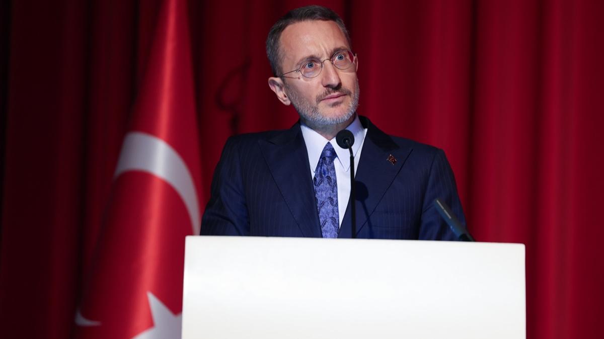 letiim Bakan Altun'dan KKTC Cumhurbakanl Klliyesi paylam