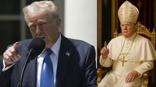 Trump kendini Papa yaptı!