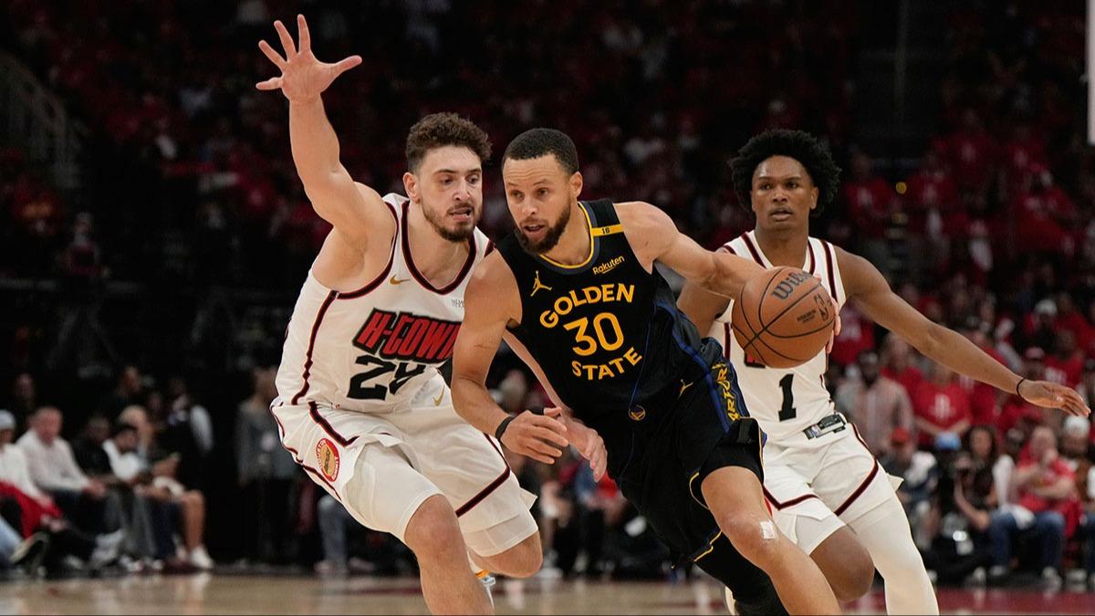 Alperen engn'n abas yetmedi! Houston Rockets, Golden State Warriors'a elendi