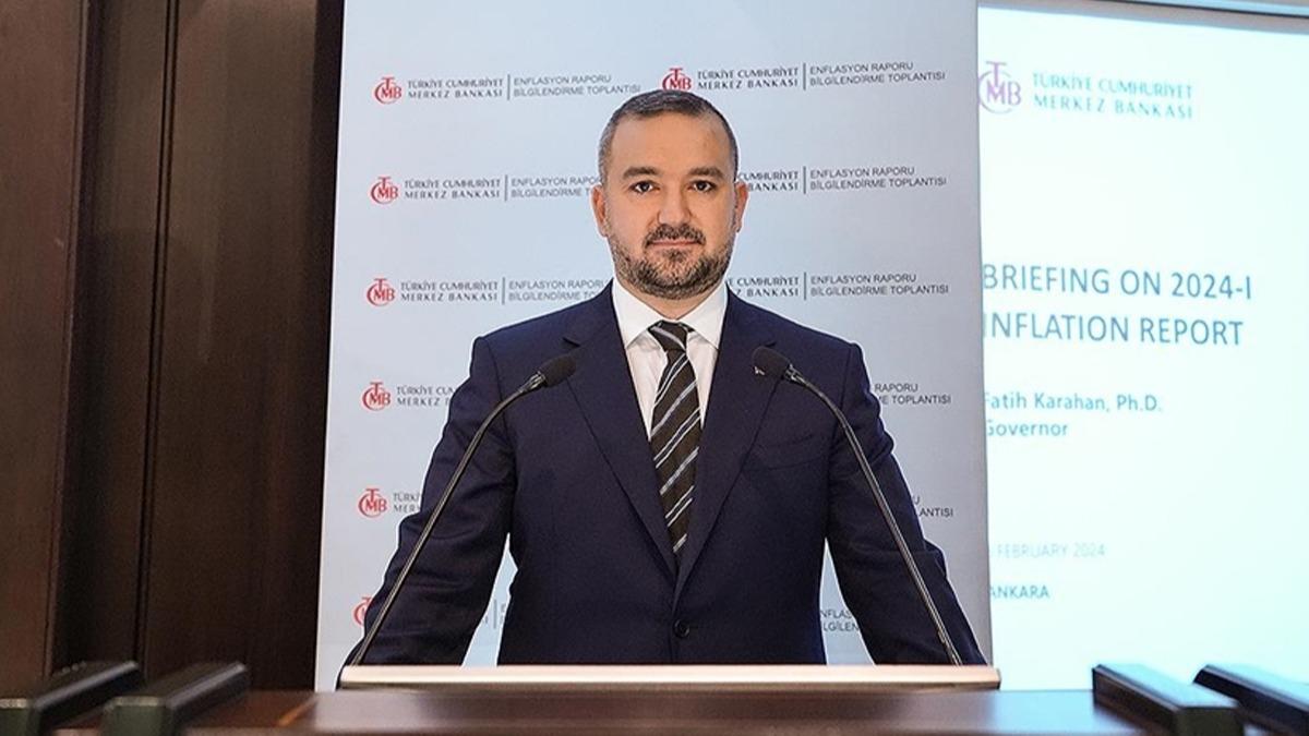 TCMB Bakan Karahan'dan enflasyon mesaj: Ana eilimi geriledi