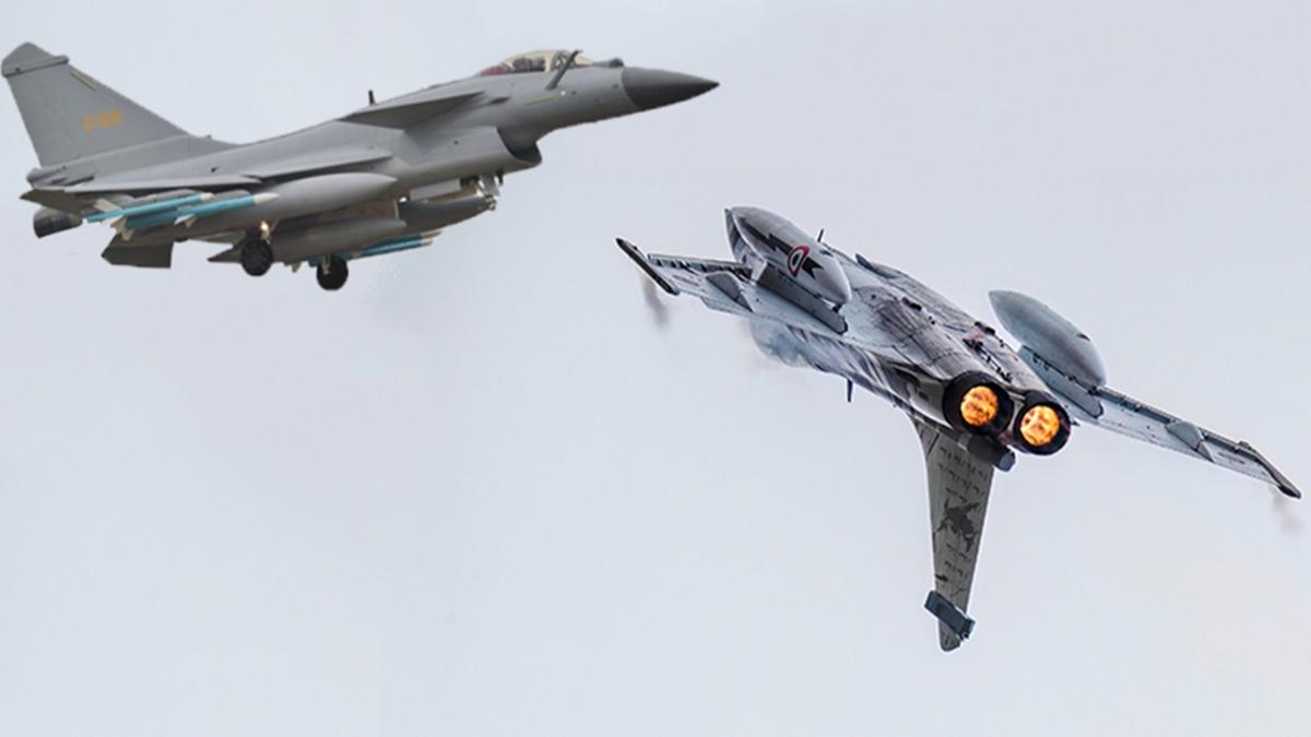Fransz yapm Rafale ilk kez havada vuruldu! J-10C sava uaklar harp tarihine geti