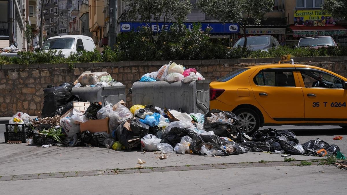 zmir'de p krizi patlad   CHP'li belediyede grev, sokaklar ple evirdi   