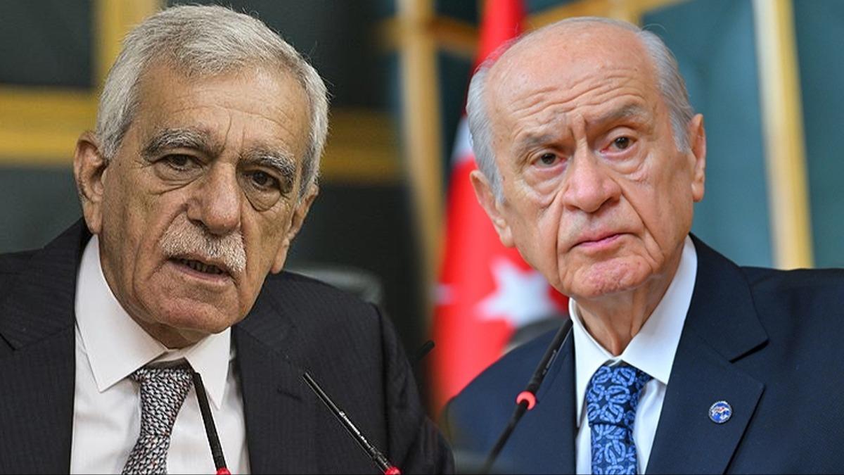MHP lideri Baheli, DEM Partili Ahmet Trk ile telefonda grt