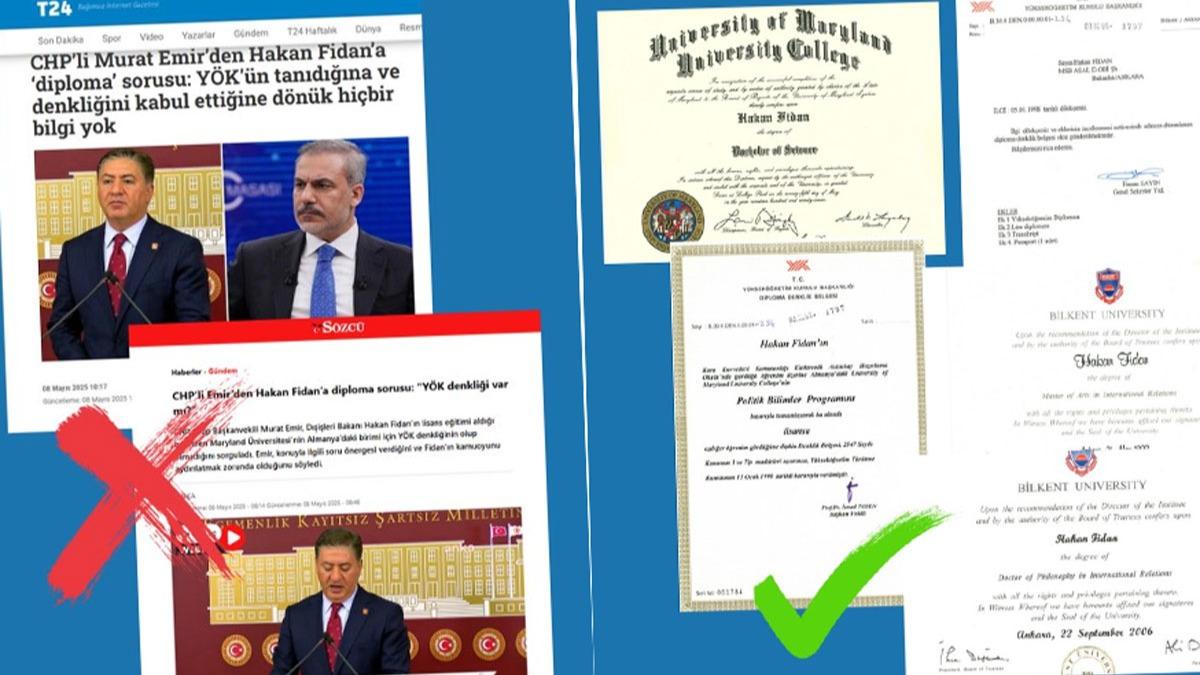 CHP'nin diploma utanmazl! mamolu'na bakmadan Fidan'a iftira attlar