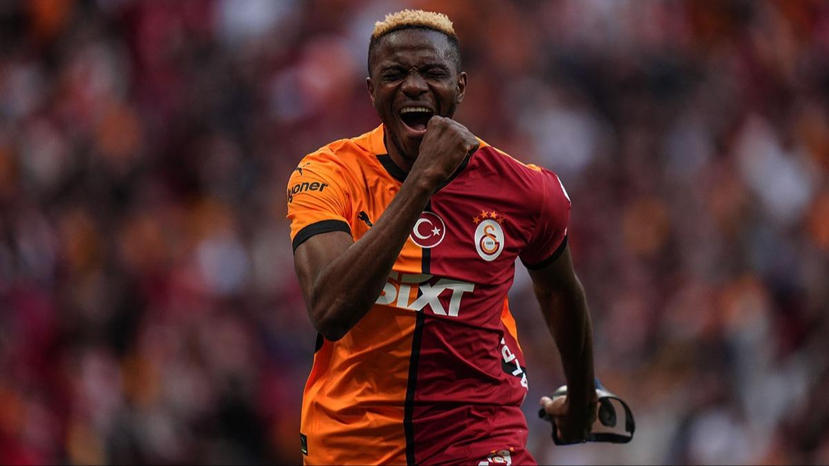 Galatasaray'da Victor Osimhen rzgar! Hem saha iinde hem saha dnda kazandryor