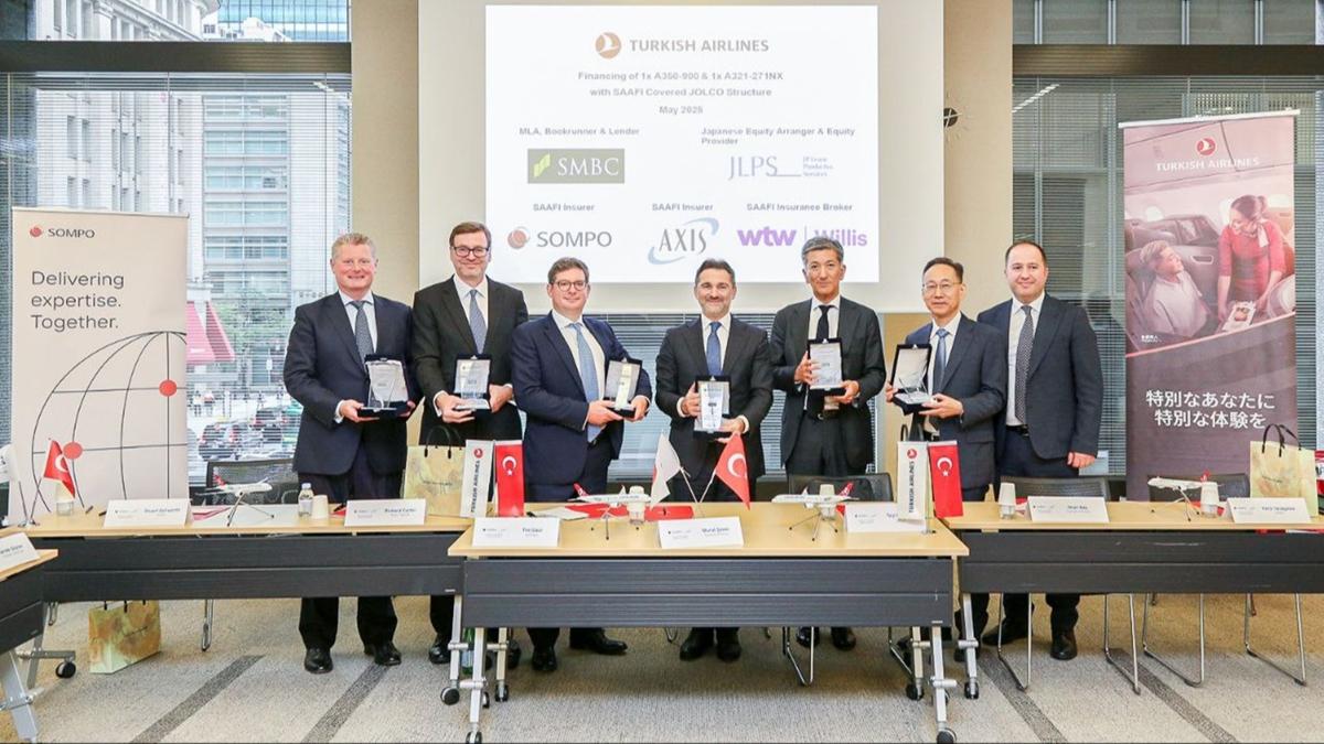 THY yeni alnacak uaklarn finansmannda bir ilki gerekletirdi