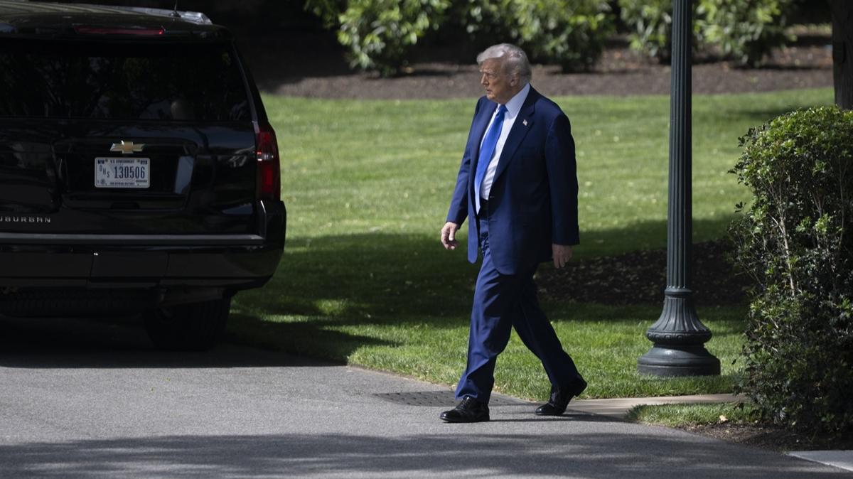 Trump'n Orta Dou ziyareti tartmal balad! Bakanlk uana alnmadlar