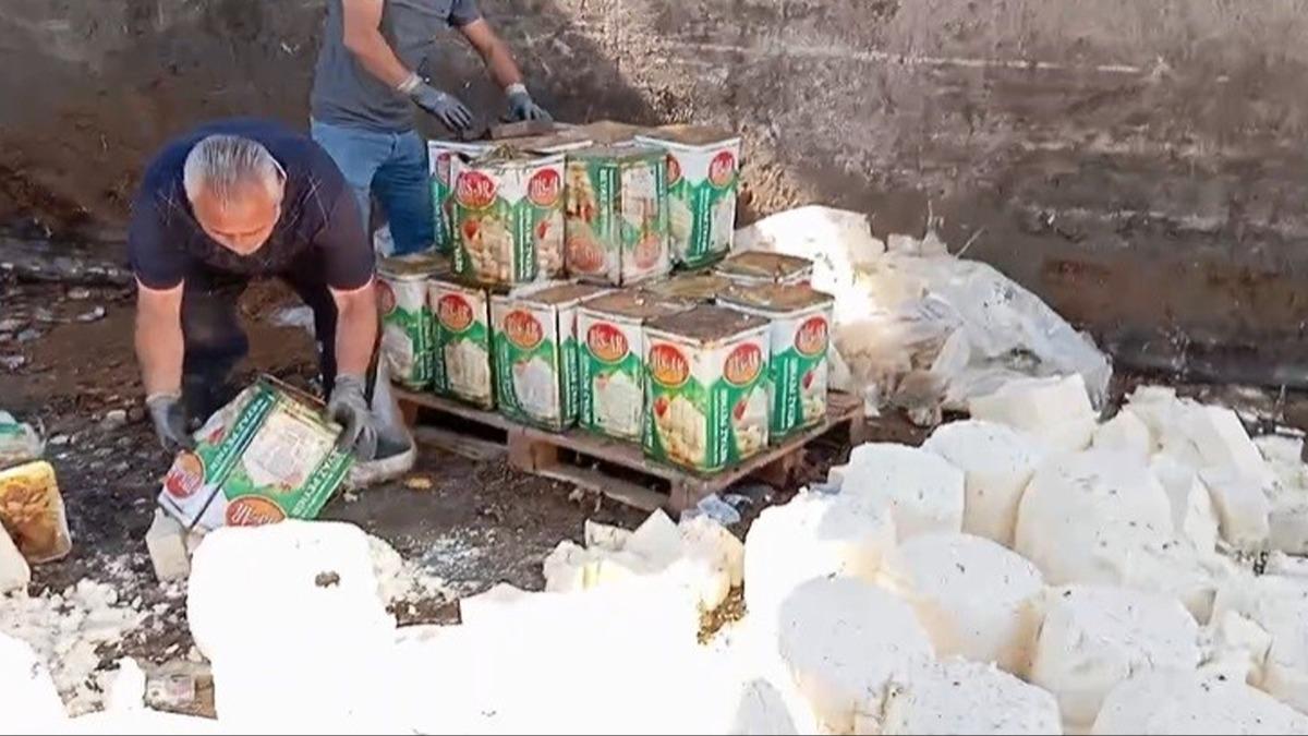 zmir'de gda terr: 7 ton bozuk st ele geirildi 