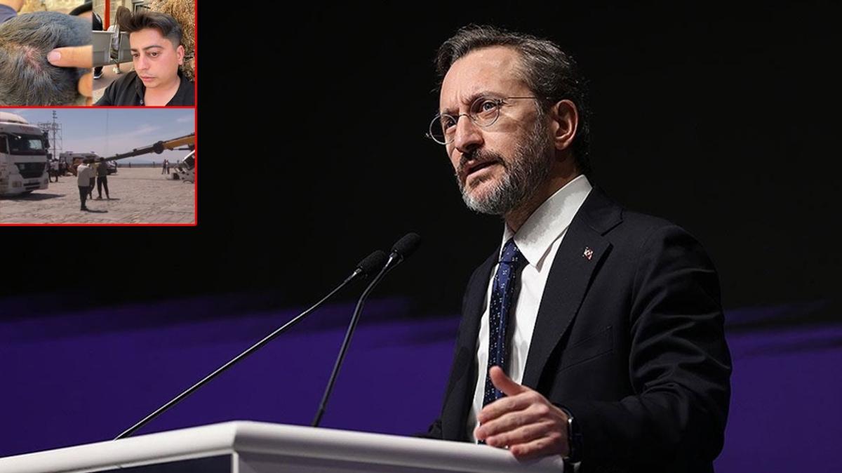Gazetecileri lin etmeye kalktlar... letiim Bakan Altun: CHP taknlklara zm bulsun