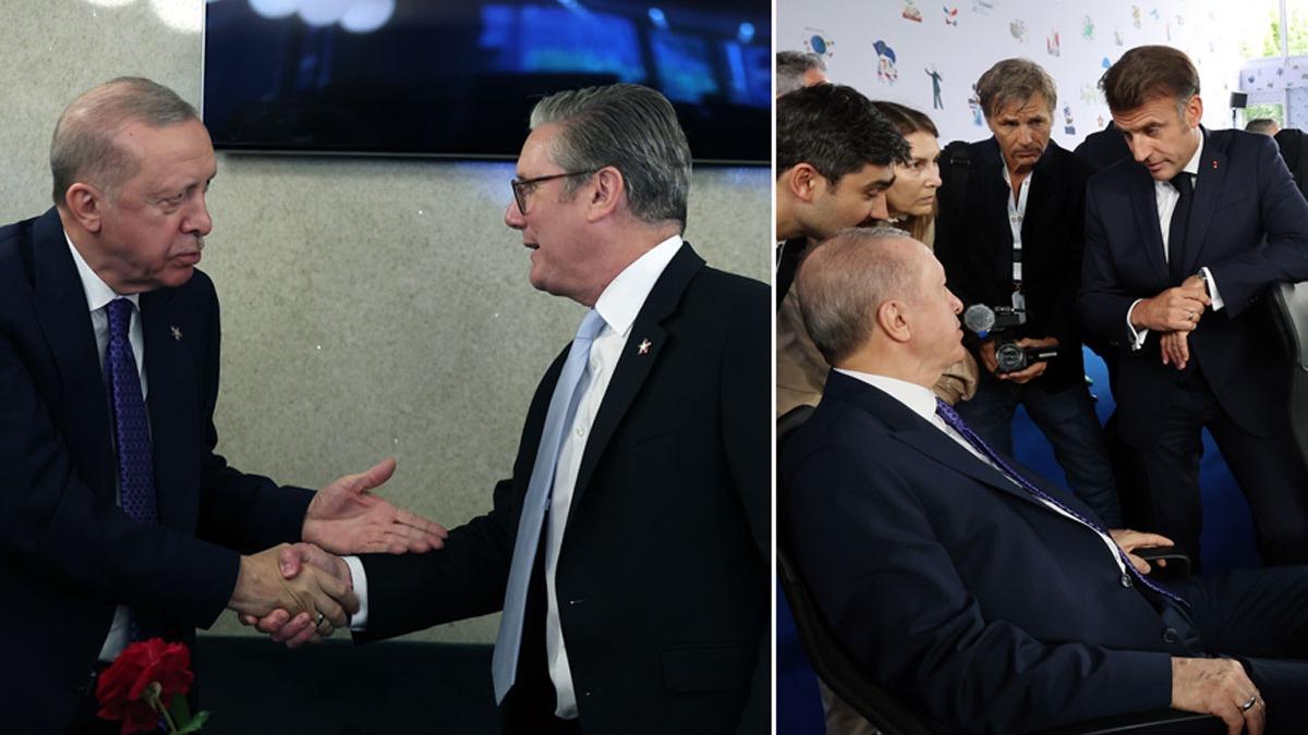 Tiran'da youn diplomasi trafii! Cumhurbakan Erdoan liderlerle bir araya geldi