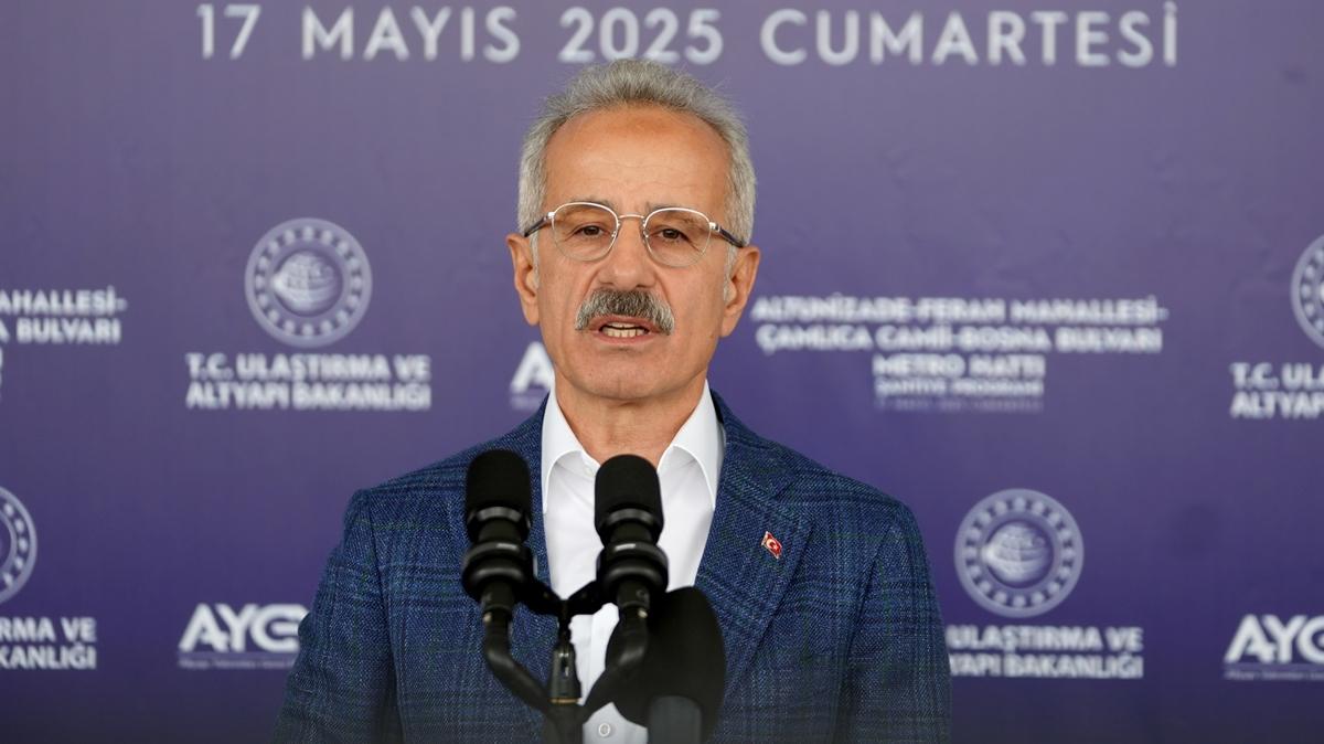 Bakan Uralolu: stanbul'da 162 kilometrelik rayl sistemi hizmete atk