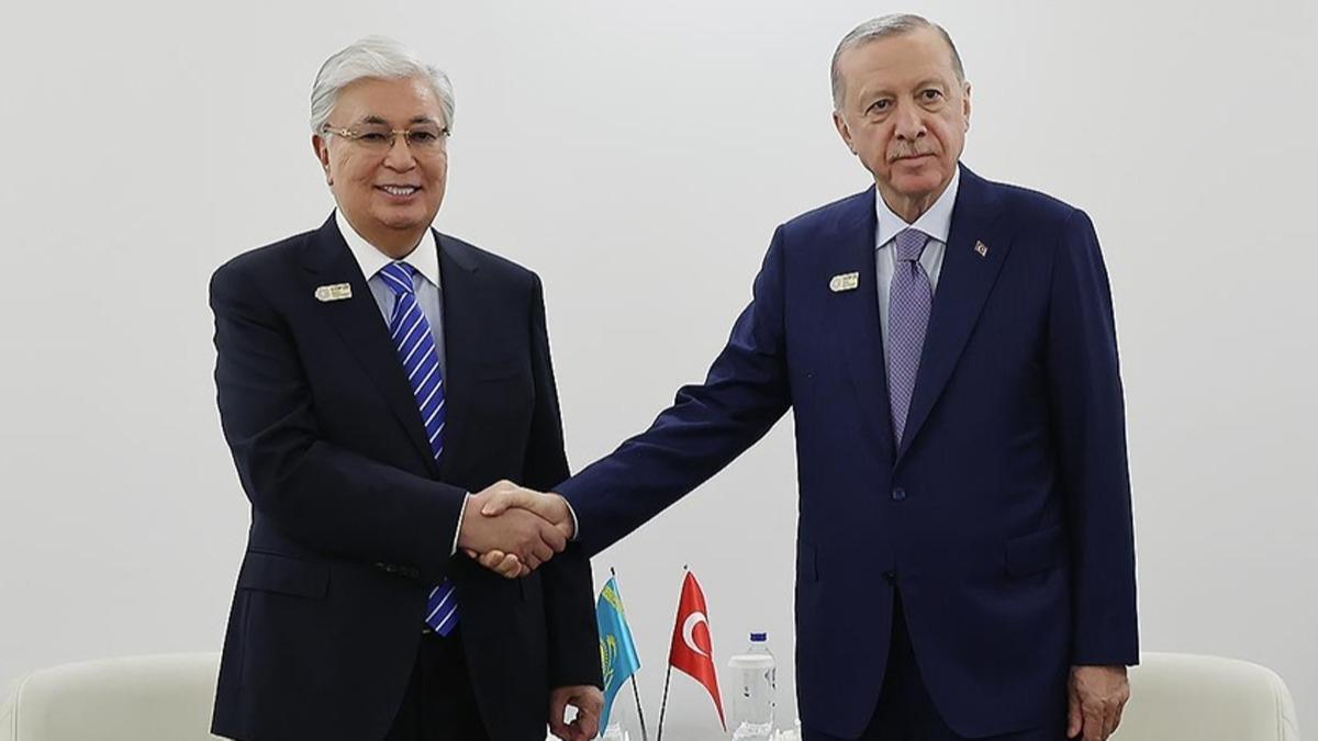 Cumhurbakan Erdoan, Kazakistan Cumhurbakan Tokayev ile grt 