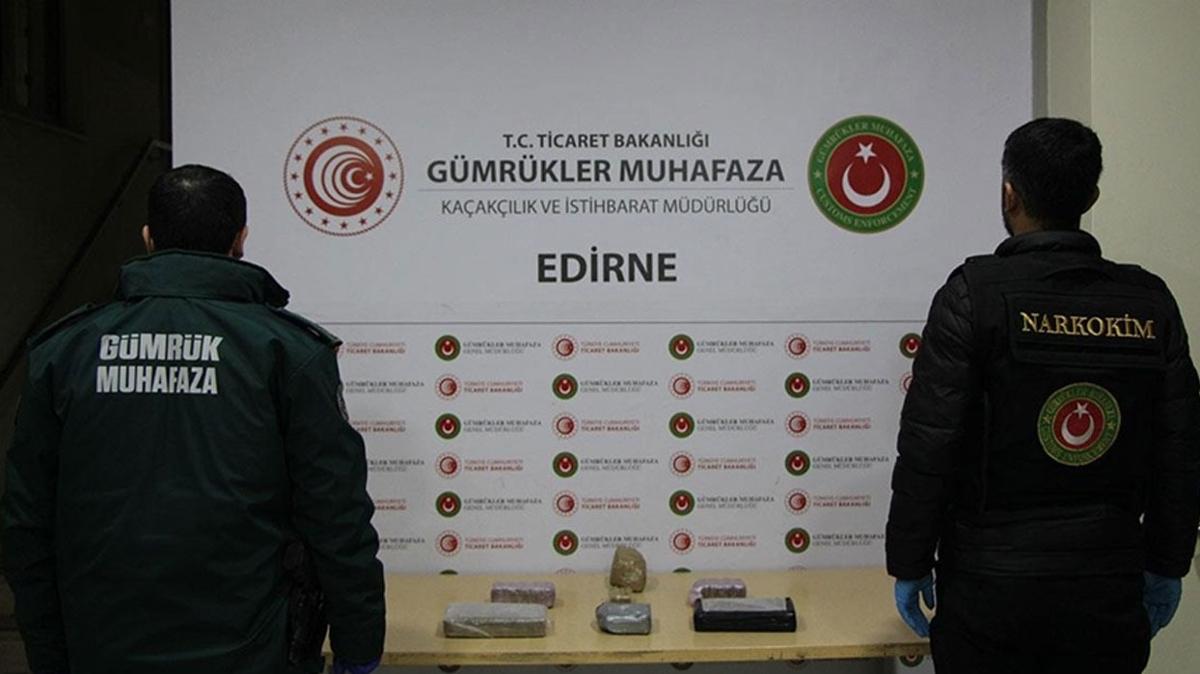Kapkule'de uyuturucuya geit verilmedi 