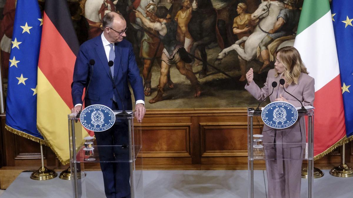 Roma'daki ortak basn toplantsnda dile getirildi! Meloni: Bunda Trkiye'nin katks var