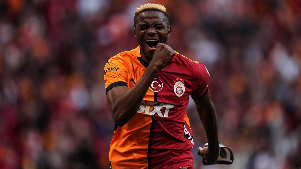 Ksa srede byk beeni toplad! Victor Osimhen'den 5 yldzl paylam