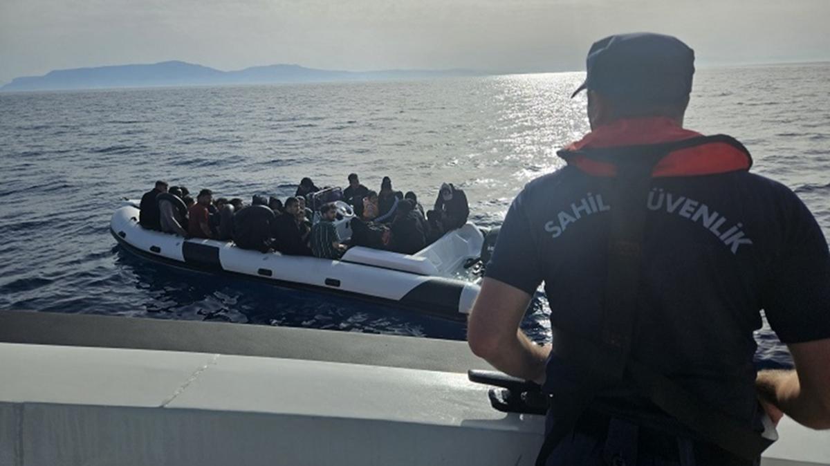 zmir aklarnda 37 dzensiz gmen yakaland