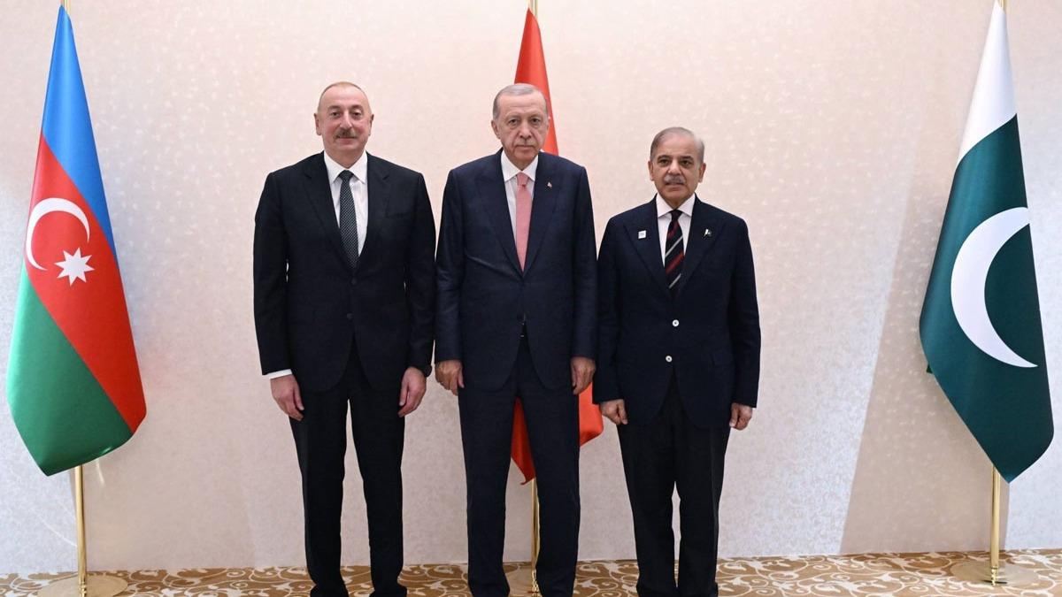 Aliyev, Erdoan ve erif'i tercih etti! 3 lider kurtarlm blgeden dnyaya seslenecek