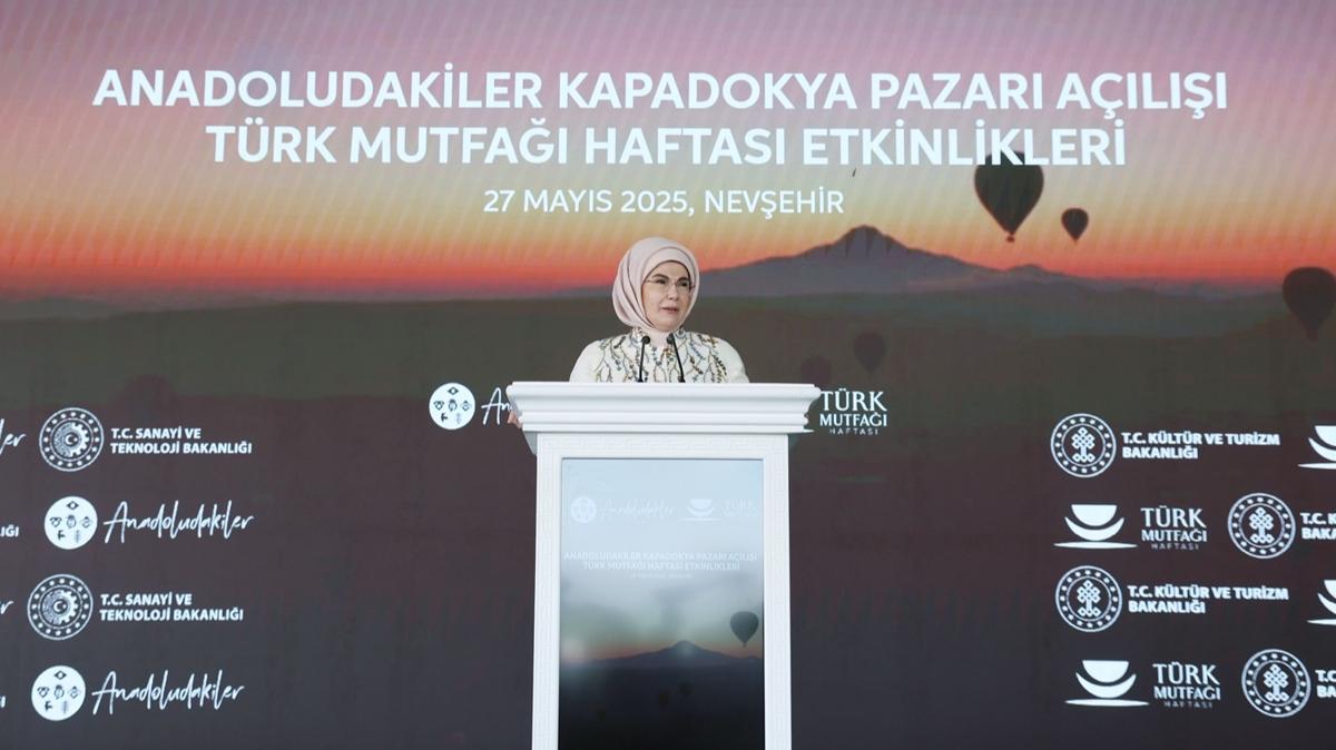 Emine Erdoan: Trk mutfa, dnya iin halihazrda gl bir cazibe merkezidir