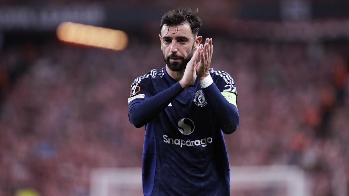 Fransz devinin gz ManU'nun kaptan Bruno Fernandes'de