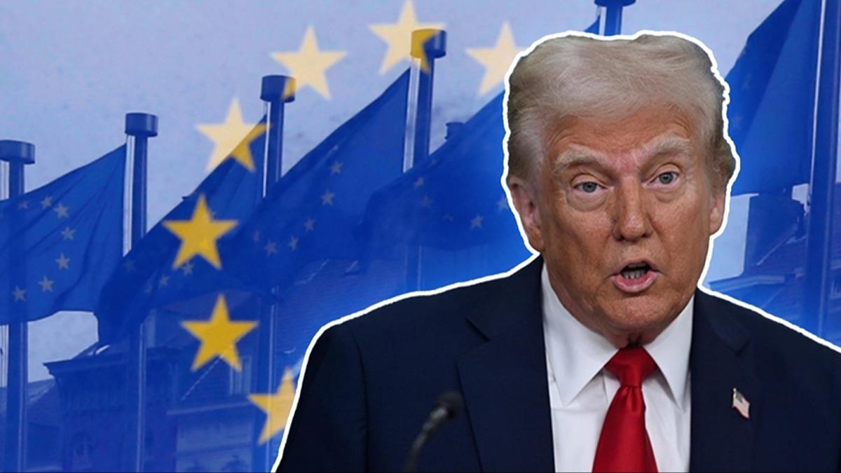 Trump 'olumlu bir gelime' olarak duyurdu! AB'den dikkat eken adm 