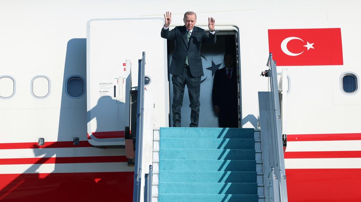 Cumhurbakan Erdoan Azerbaycan'a gitti