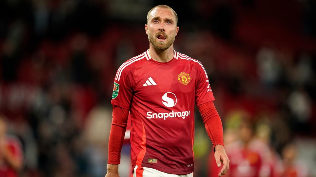 Manchester United'da Eriksen ayrl