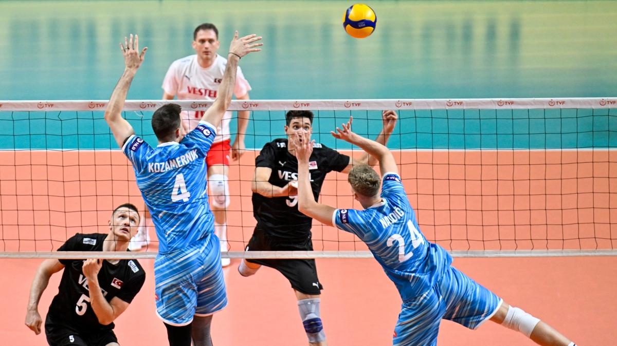 A Milli Erkek Voleybol Takmmz, Slovenya'ya kaybetti