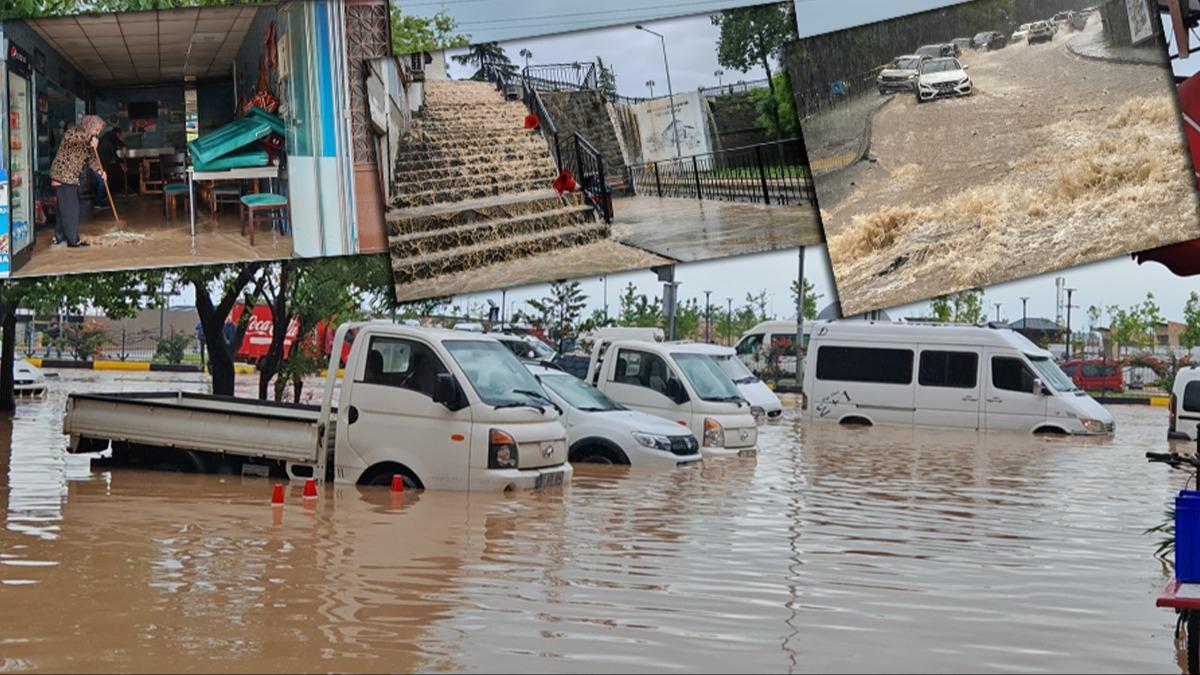 Trabzon'da sel alarm! Yollar gle dnd, aralar mahsur kald