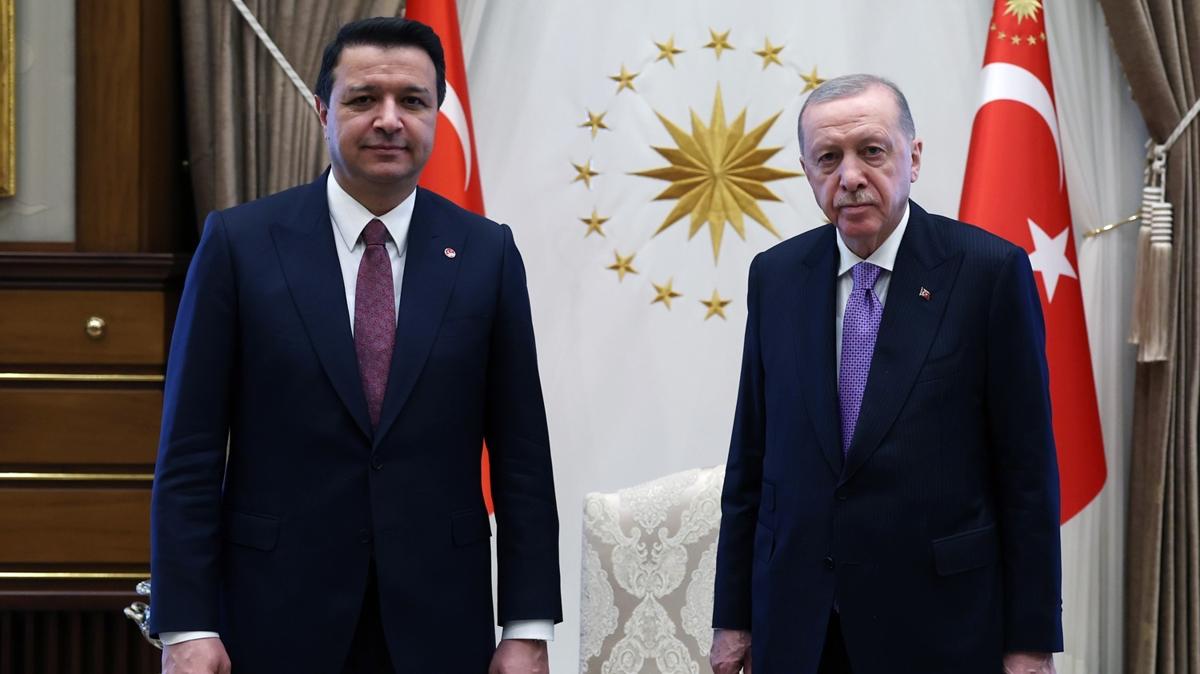 Cumhurbakan Erdoan, Saadet Partisi Genel Bakan Arkan ile grt