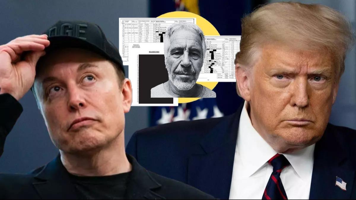 Kavga byd bomba patlad! Musk Trump' ifa etti: Epstein dosyasnda ad geiyor